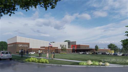 New Magnet School Exterior Drawing